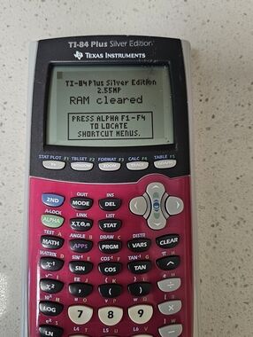 Texas Instruments TI-84 Plus Silver Edition Pink Calculator Tested